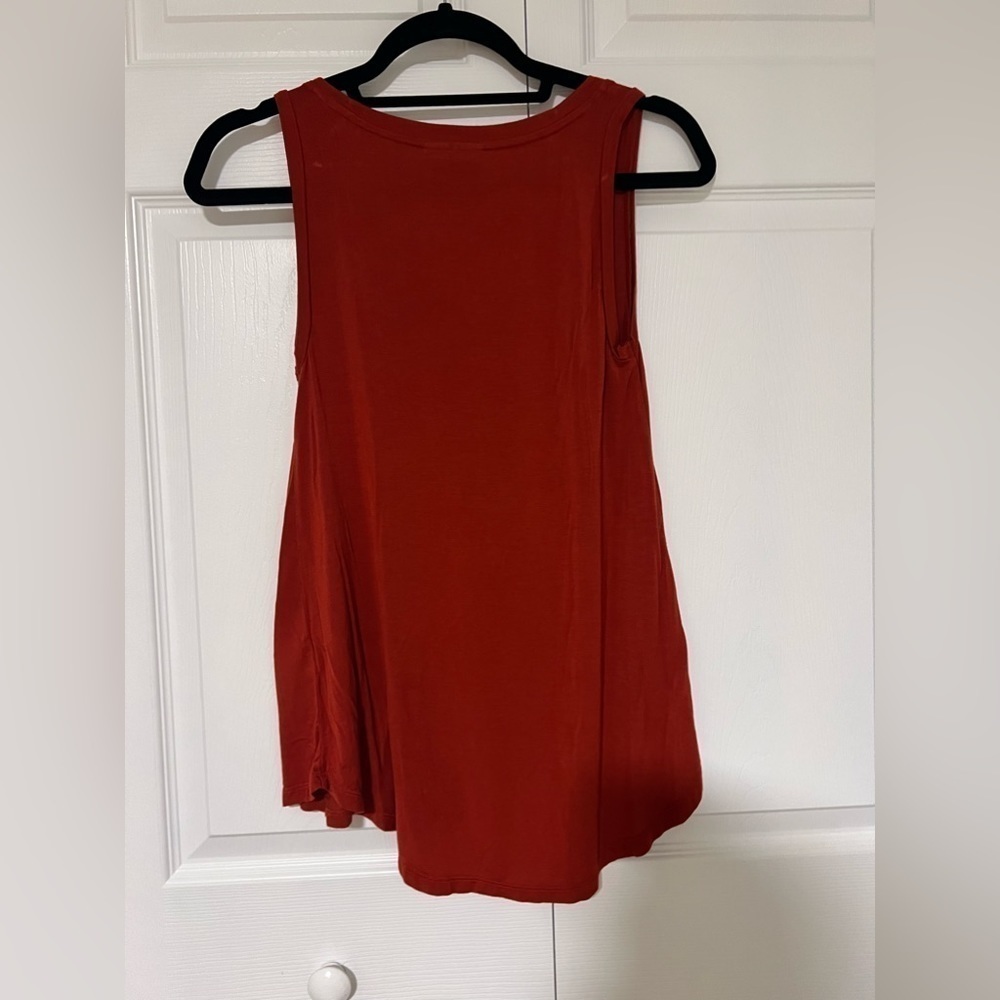 Modcloth V Neck Red Tank Top - Picture 3 of 3